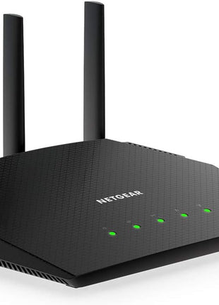 NETGEAR 4-Stream WiFi 6 Router (R6700AX) – Security Features, AX1800 Wireless Speed (Up to 1.8 Gbps), Covers up to 1,500 sq. ft., 20 Devices