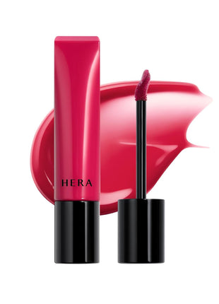 HERA Sensual Tinted Shine Lip Serum #136 COLDBERRY | Weightless Sleek Shine, Transfer-Resistant Color, 12-Hour Soft Lip Stain Oil, Double Hydration wih Hyaluronic Acid, High-Gloss Finish, 0.30 oz.