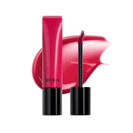 HERA Sensual Tinted Shine Lip Serum #136 COLDBERRY | Weightless Sleek Shine, Transfer-Resistant Color, 12-Hour Soft Lip Stain Oil, Double Hydration wih Hyaluronic Acid, High-Gloss Finish, 0.30 oz.