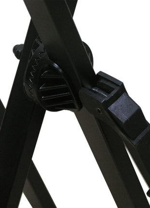 RockJam Xfinity Double X Keyboard Stand, Pre-Assembled & Adjustable | Pre-assembled double X keyboard stand with safety lock and straps for full size digital pianos, lessons and stage
