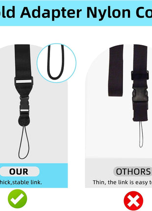 Gowjaw 3 Pack Adjustable Shoulder Strap:Comfortable for iPad Strap Nylon Neck Lanyard for iPad/Samsung Tablet Case,Camera Binocular Crossbody Laptop Luggage Bag