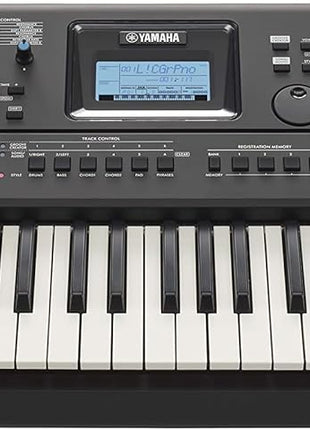 Yamaha PSR-E473, 61-Key Touch-Sensitive Advanced Portable Keyboard with Groove Creator, DJ Controls & Quick Sampling (PSRE473) | 61 Touch-Sensitive Keys, 820 Voices, 64-Note Polyphony, Groove Creator, Quick Sampling, USB Audio and Midi, Built-in Speakers