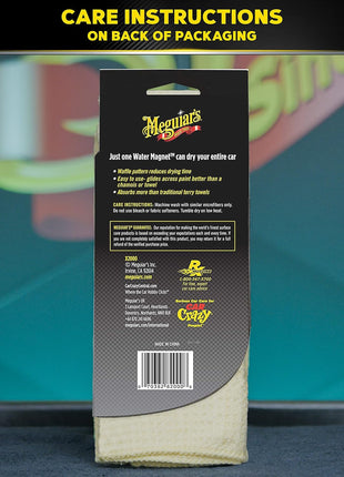 Meguiar's Water Magnet Microfiber Drying Towel - Premium Car Drying Towel That's Super Plush, Water Absorbent & Scratch-Free -1 Pack