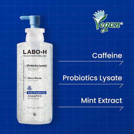LABO-H Roll On Serum with Cooling Shampoo - Korean Hair Anchoring Serum for Daily Massage and Hair Growth | Vegan | Anti-Loss Treatment | Cooling & Soothing Relief with Rosemary Oil