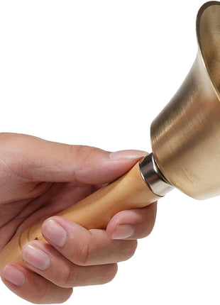 Super Loud Solid Brass Hand Call Bell