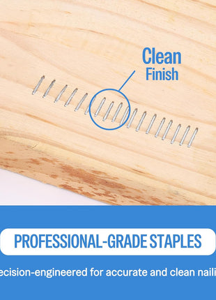 meite 22 Gauge 71 Series 3/8" Crown Wide 3/8" Leg Length Galvanized Staples for Upholstery Stapler 10,020 PCS/Box (1 Box)