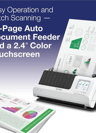 Epson DS-C480W Wireless Duplex Compact Desktop Document Scanner with Auto Doc Feeder (ADF)