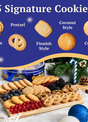 Royal Dansk Butter Cookies, Premium Assorted Cookies Made with Real Butter, Great for Sharing and Hosting, 12 oz