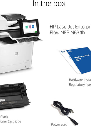 HP LaserJet Enterprise Flow MFP M634h Monochrome All-in-One Printer with Built-in Ethernet & 2-Sided Printing (7PS95A)