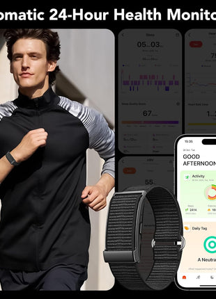 Health Activity Fitness Trackers, 2025 Wearable Smart Bracelet, 120+ Sport Modes Smart Band, All-Day Continuous Heart Rate Blood Pressure Stress HRV Monitor, 24H Sleep Tracker with Free App