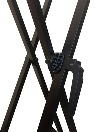 RockJam Xfinity Double X Keyboard Stand, Pre-Assembled & Adjustable | Pre-assembled double X keyboard stand with safety lock and straps for full size digital pianos, lessons and stage