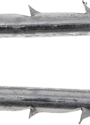 Double Barbed Fence Staples, #8 x 1-1/2in, 5lbs, Gray