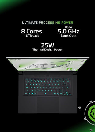 GIGABYTE AERO X16; Copilot+ PC - 165Hz 2560x1600 WQXGA - NVIDIA GeForce RTX 5070 - AMD Ryzen AI 7 350-1TB SSD with 16GB DDR5 RAM - Windows 11 Home - Lunar White