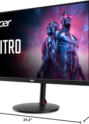 Acer Nitro 27 inch WQHD 2560 x 1440 PC Gaming IPS AMD FreeSync Premium | Up to 240Hz Refresh | Up to 0.5ms | DisplayHDR 400 | sRGB 99% | 1 x Display Port 1.4 & 2 x HDMI 2.1 | XV272U W2bmiiprx