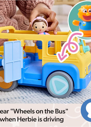 Ms. Rachel My First Learning School Bus Toy with 2 Figures & Sounds | Interactive School Bus With Two Figures, Plays Music And Sounds, Working Wheels, Toddler Toys For Girls And Boys Ages 1-3+