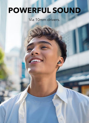 Soundcore P30i by Anker Noise Cancelling Earbuds, Hands-Free Viewing | Strong and Smart Noise Cancelling, Powerful Bass, 45H Playtime, 2-in-1 Case and Phone Stand, IP54, Bluetooth 5.4