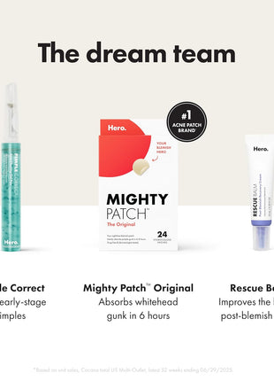 Hero Cosmetics Rescue Balm (New Formula)-The Post-Blemish Cream to Boost Hydration and Improve the Look of Post-Blemish Marks. Derm-Tested. New Formula. Won't Clog Pores. 15mL