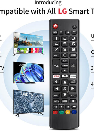 for LG Smart TV Remote Control Replacement,Universal for All LG OLED 3D Thinq TVs for AKB75095307 AKB75375604 AKB74915305 AK75675304 AKB76040302 AKB76037601 AKB75675313 with Battery