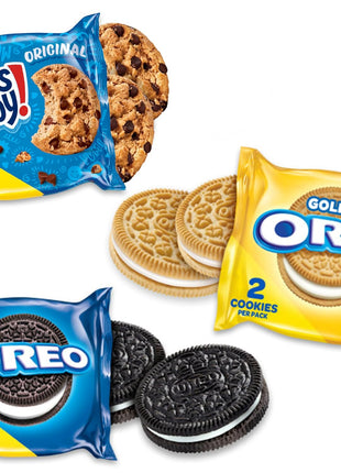 Nabisco Sweet Treats Cookie Variety Pack OREO & CHIPS AHOY!, 30 Snack Packs | 2 Cookies Per Pack, Individually Wrapped