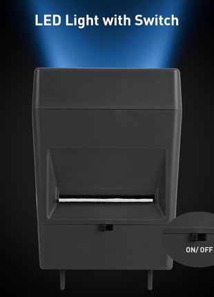 35mm Slide Film Viewer, 2X Magnification Slide Viewer, Desk Top LED Lighted Illuminated Viewing Old Slides (2 AAA Batteries Included)