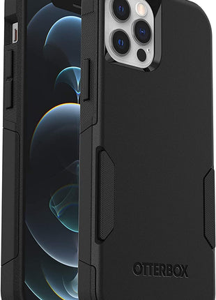 OtterBox Commuter Case for iPhone 12 / iPhone 12 Pro, Shockproof, Drop Proof, Rugged, Protective Case, 3X Tested to Military Standard, Antimicrobial Protection, Black