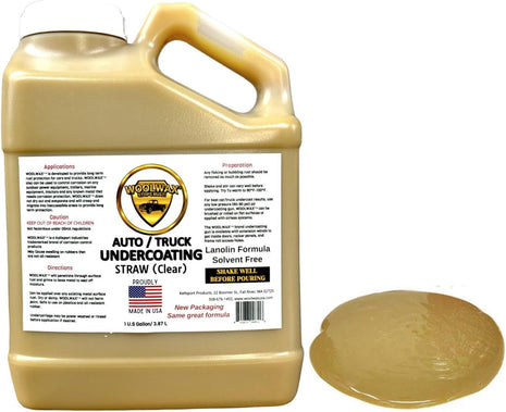 Woolwax Lanolin Auto Truck Undercoating - Solvent Free - 2+ Year Corrosion Protection.1-Gallon Jug. New Package. Same trusted formula. U.S.A. Made Color: STRAW