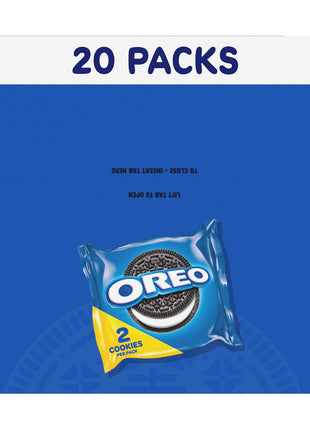 OREO Chocolate Sandwich Cookies, 20 Snack Packs (2 Cookies Per Pack) | Individually Wrapped