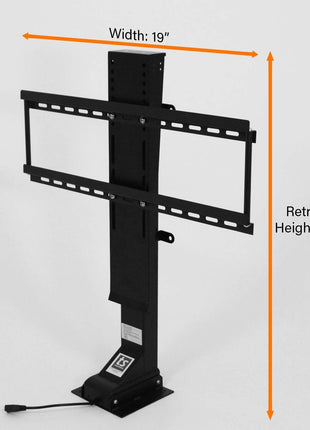 Touchstone Valueline 30003 Smart Motorized TV Lift for 26–50" TVs – Pop-Up Cabinet Mount, Alexa & Google Enabled, 5-Year Warranty, 28" Travel, 170 lb Capacity, RF & Wired Remotes