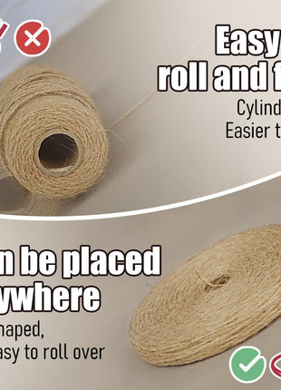 PerkHomy Garden Twine Strong Natural Jute 400 Feet Long Brown Twine for Gardening Tomato Climbing Plant Tie Floristry Crafts Gift Wrapping Packing Decor (Brown 2mm * 400feet)