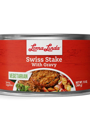 Loma Linda - Plant Based Meats (Swiss Stake with Gravy (13 oz.), 6 Pack)