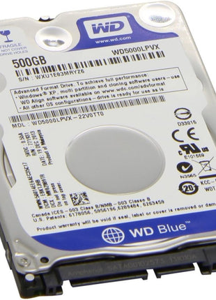 Western Digital 500GB 2.5 inch Playstation 3/Playstation 4 Hard Drive (PS3 Fat, PS3 Slim, PS3 Super Slim, PS4)
