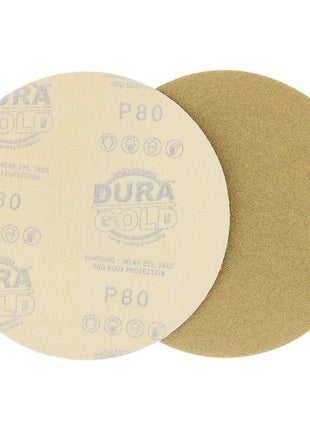 Dura-Gold Premium 6 Inch Hook and Loop Sanding Discs, 80 Grit, 50-Pack, Automotive Sandpaper Discs, Medium Cut Sand Paper