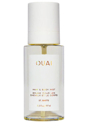 OUAI St. Barts Hair and Body Mist - Tropical-Scented Hair Perfume and Body Spray - Notes of Dragonfruit, Orange Blossom, Tuberose & Musk (3.3 Fl Oz)