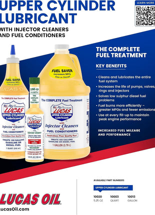 Lucas Oil 10020 Upper Cylinder Lube/Fuel Treatment - 5.25 fl oz.