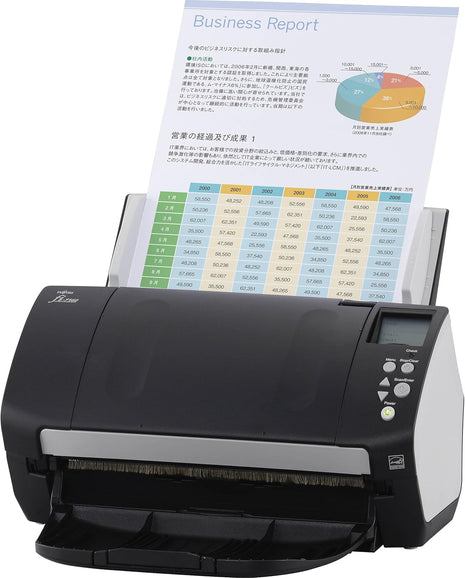Fujitsu fi-7160 document scanner, duplex, 8.5 x 14 in, ADF 80 sheets, USB 3.0, black