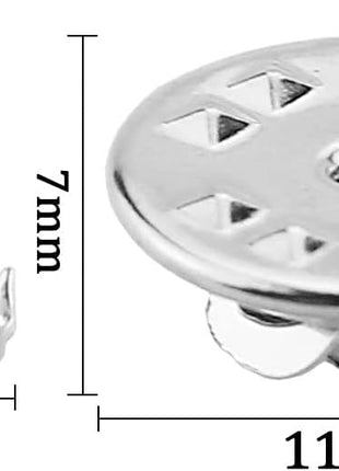 JANYUN 120 Pairs Butterfly Clutch Tie Tacks Pin Back Replacement with 8mm Length 4mm Width Blank Pins for Craft Making (4mm, Silver)
