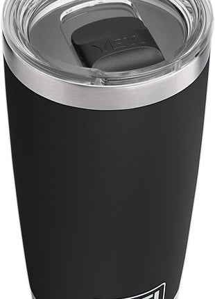 YETI Rambler 20 oz Tumbler, Stainless Steel, Vacuum Insulated with MagSlider Lid, Black