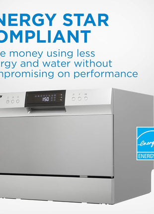 Danby DDW631SDB Countertop Dishwasher, Stainless Steel