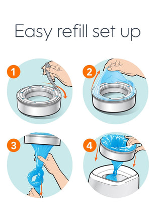 Diaper Genie Bags Refills 270 Count (Pack of 3) with Max Odor Lock | Holds Up to 810 Newborn Diapers