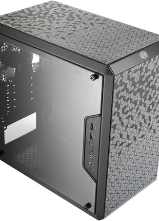 Cooler Master Q300L V1 Micro-ATX PC Case, High Airflow, Transparent Panel | 360mm Graphics Card Support, 240mm AIO Support, Micro-ATX Motherboard, Magnetic Dust Filters, Modular I/O Panel