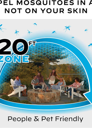 Thermacell E-Series Rechargeable Mosquito Repeller with 20' Mosquito Protection Zone; Bug Spray Alternative; Scent Free