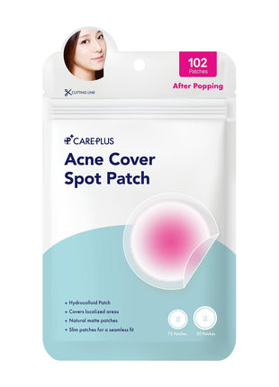 OLIVE YOUNG Care Plus Spot Patch | Hydrocolloid Acne Korean Spot Patch to Cover Zits, Pimples and Blemishes, for Troubled Skin and Face (Hydrocolloid, 102 Count (Pack of 1))