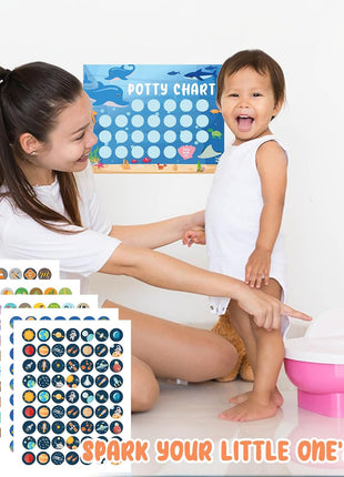 Potty Training Chart for Toddler Boys 17 PCS Potty Training Sticker Chart 5 Fun Styles Potty Reward Chart Toddler with Stickers Potty Chart Potty Sticker Chart