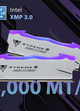 Patriot Memory Viper Xtreme 5 MPOWER DDR5 RGB RAM 48GB (2X24GB) 6000MT/s CL30 1.35v UDIMM Desktop Gaming Memory Kit Compatible with Intel XMP/AMD Expo - PVXR548G60C30KM