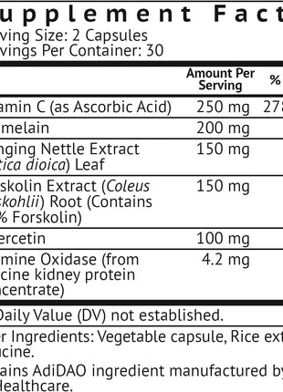 VitaMonk Quercetin, HistaResist & Low Histamine Probiotics - Immune, Digestive & Antioxidant Support - Quercetin 500mg, DAO Enzyme, 45 Billion CFU