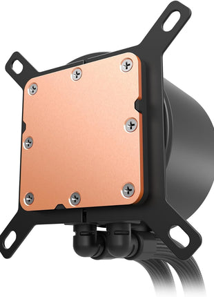 NZXT Kraken Plus 240 RGB – AIO CPU Liquid Cooler – 240mm Radiator – F240 RGB Core Single Frame Fan – Customizable 1.54 inch Square LCD – AMD® AM5, AM4 – Intel® LGA 1851/1700, 1200/115X – Black