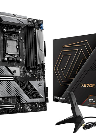 ASRock AMD X870E Taichi Lite Ryzen Socket AM5 DDR5 DIMMs 8200 256 GB X870 EATX Motherboard 5G LAN M.2 USB4 WiFi7