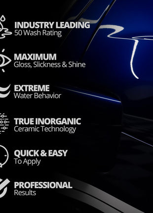 CERAKOTE® Rapid Ceramic Paint Sealant Spray - Ceramic Coating for Cars | 14oz - Ceramic paint sealant, 50+ wash rating. Hydrophobic, high-gloss spray-on protection for car paint.