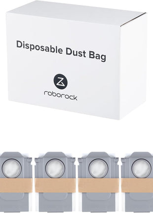 roborock 6 Packs Disposable Dust Bags for QRevo series S8MaxVUltra, S8MaxUltra, QrevoMaxV, QrevoPro, Qrevo Curv Curvx, QrevoCurvS5x,QrevoEdge,Saros10series,Qrevo Slim, QrevoEdgeS5A,QV 35A Robot Vacuum