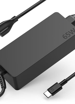 DECSZDY Replacement for 65W Lenovo Laptop Charger USB C ;Compatible with Lenovo ThinkPad T480s T580s T490 E480 E580 Chromebook C330 S330 100e 300e 500e,Yoga C930 C940 720 Power Supply Adapter Cord